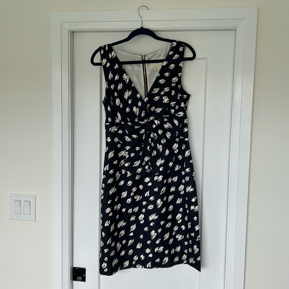 NWOT Kate Spade silky navy dress - Picture 1 of 4